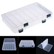Хорошая сделка 14 рыболовные снасти Двусторонняя Пластик коробка для рыболовных приманок 27*18*4,7 см