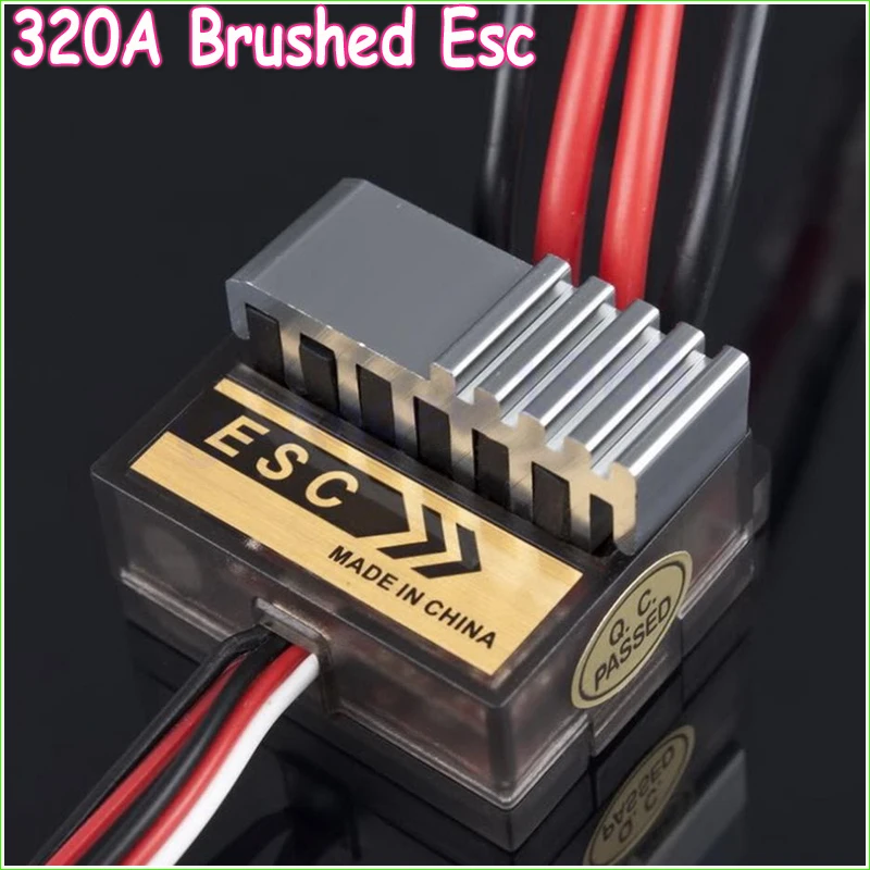 

1pcs 4.8 - 7.2V 320A Nickel NiMH Brushed Electric Speed Controller Brush ESC For RC Car boart 1/8 1/10 Truck Buggy