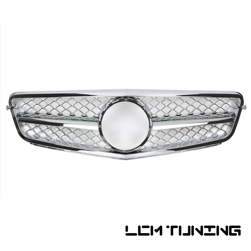 Передний бампер гоночная решетка для Mercedes Benz C class W204 06 07 08 09 10 11 12 13 с