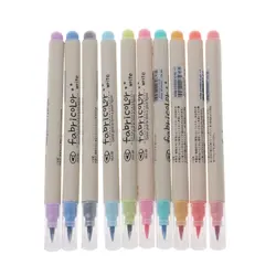 10 цветов акварельный маркер ручка мягкая кисть каллиграфия эскиз рисунок живопись