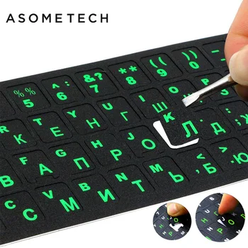 

Russian Laptop Keyboard Sticker Waterproof PVC Keypad Sticker For Mac 10-17" PC Laptop Computer Notebook Keyboard RU Decal Cover