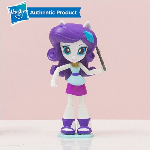 RARITY Hasbro My Little Pony Equestria Girls 4,5 дюймов 11 см сумеречные Мини-куклы персонаж фигурка коллекция Модель Кукла для девочки - Цвет: RARITY