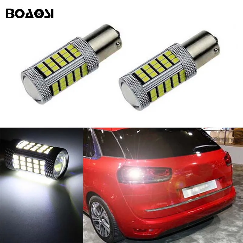 Автомобильные светодиодсветодиодный лампы BOAOSI 2X1156 BA15S для фар заднего хода с