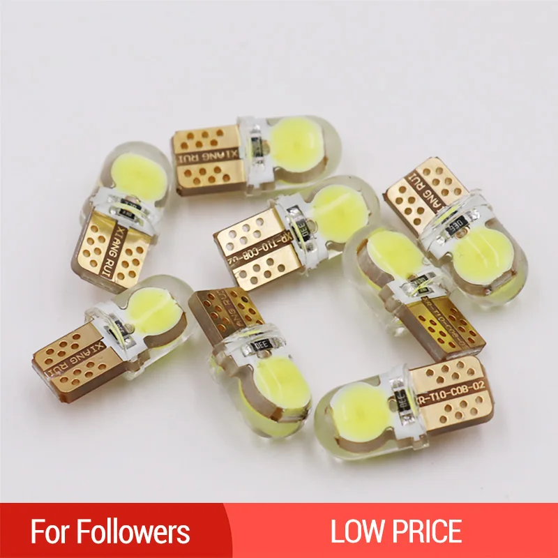 

1PC Car LED T10 W5W 194 168 Light Bulb 12V White Auto Parking Lights Interior Dome Reading Lamp Turn