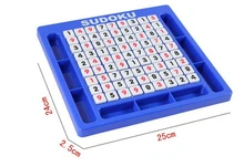 Free shipping Plastic Sudoku board game Boxed big size 81chess 120questions puzzles Toy table games for kids