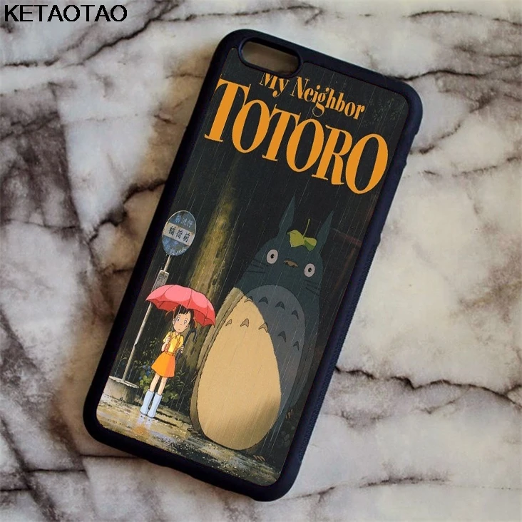 KETAOTAO Мой сосед Тоторо Аниме Ghibli Миядзаки чехлы для телефонов iPhone 4 5S 6S 7 8 X Samsung