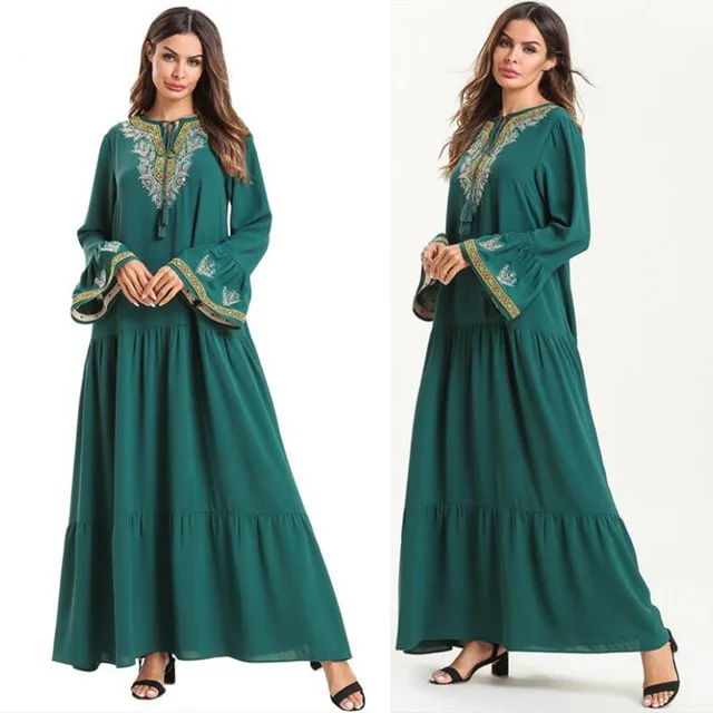 

4XL Turkish Abaya Kaftan Muslim Dress Jilbab Caftan Robe Dubai Bangladesh Abayas Women Ramadan Islamic Clothing Elegant Long