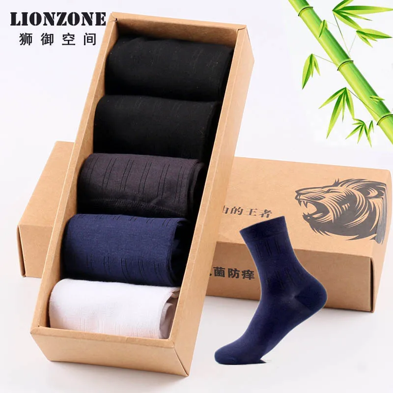 LIONZONE Contracted And Business Bamboo Fiber Men'...