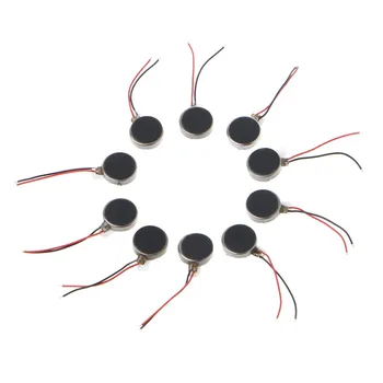 

10x DC 3V 70mA 12000 RPM For Phone Coin Flat Vibrating Vibration Motor Vibration Motor