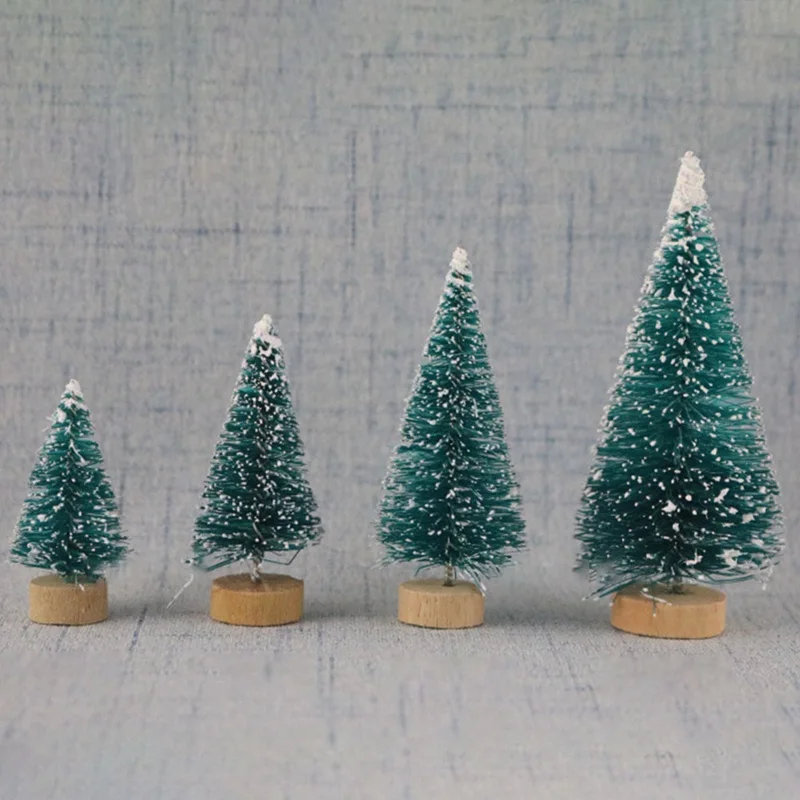 

DIY Christmas Tree 4 Colors Small Pine Tree Mini Trees Placed In The Desktop Home Decor Christmas Decoration Kids Gifts