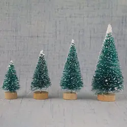 DIY рождественская елка 4 цвета небольшой сосны мини-деревья размещены в настольном домашнего декора рождественские украшения подарки для