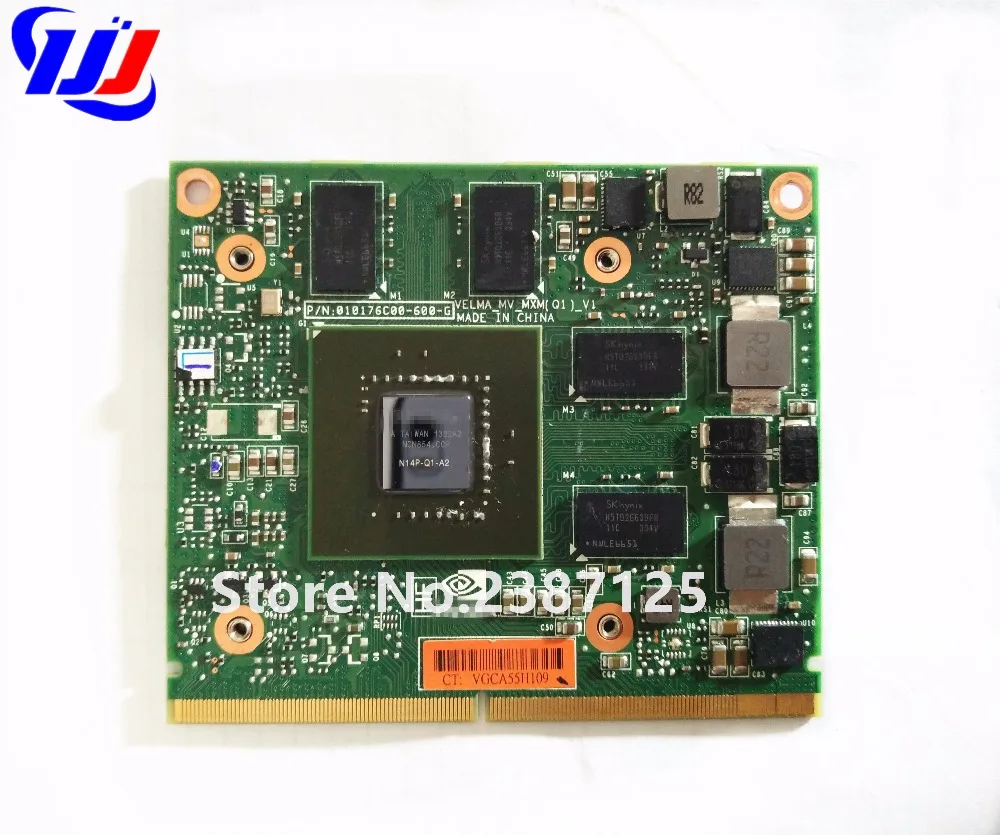 

010176C00-600-G for H P Elitebook 8560w 8570W Q uadro K1000M DDR3 Video Card N14P-Q1-A2