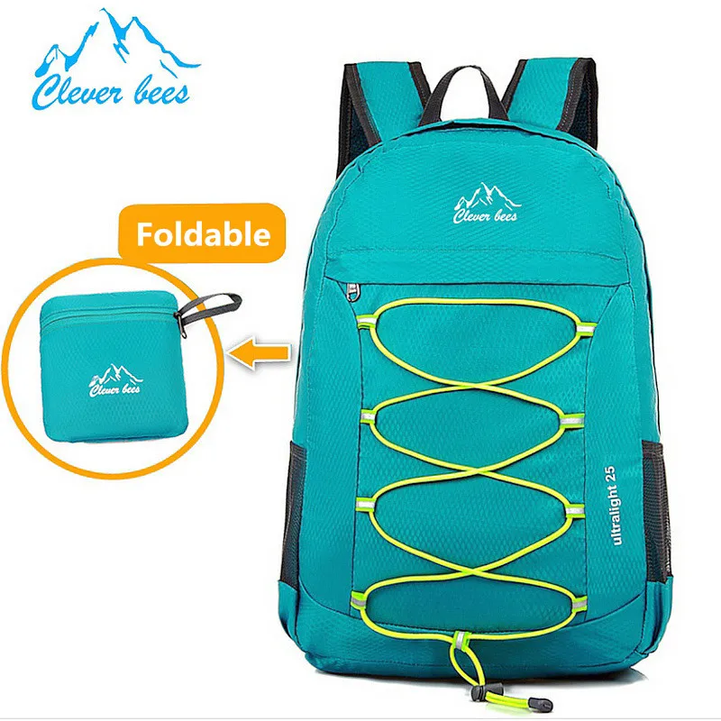 Folding Backpack Ultralight Waterproof Men's Laptop Craft Nylon Shoulders Package Traveling for Work on Foot | Багаж и сумки