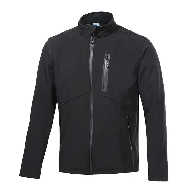 Теплая велосипедная куртка, зимняя теплая велосипедная одежда, ветронепроницаемая Водонепроницаемая мягкая оболочка, пальто для горного велосипеда, черная Джерси - Цвет: Черный