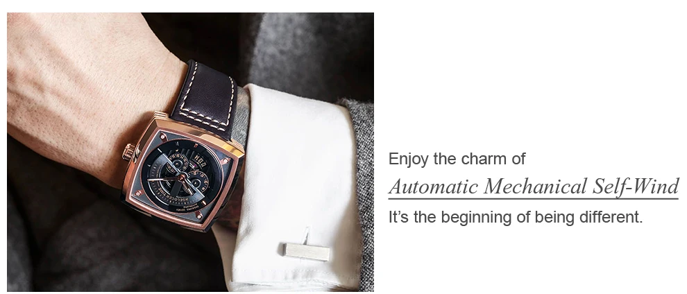 Швейцарский бренд AGELOCER дамы механические часы Для женщин Наручные часы Скелет площади часы кожаный ремешок подарок+ коробка 5609A10