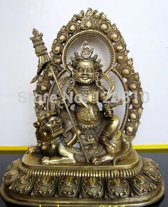 

Tibetan Buddhist KUBERA EINZIGARTIG bronze statue