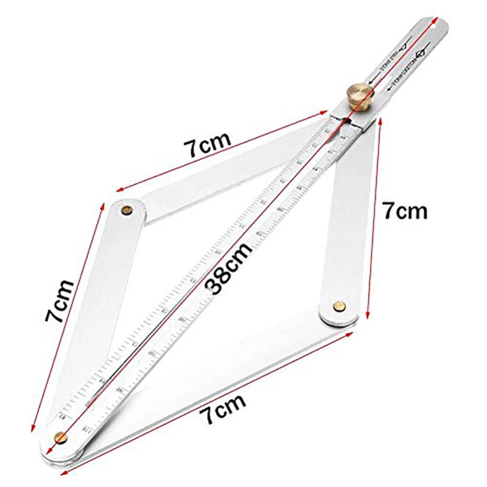

Universal Miter Angle Measuring Tool Ruler Frame Carbon Steel Protractor Multi-angle Measurement Woodworking Tools