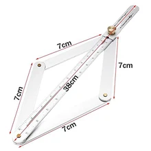 Universal Miter Angle Measuring Tool Ruler Frame Carbon Steel Protractor Multi-angle Measurement Woodworking Tools Universal Miter Angle Measuring Tool Ruler Frame Carbon Steel Protractor Multi-angle Measurement Woodworking Tools