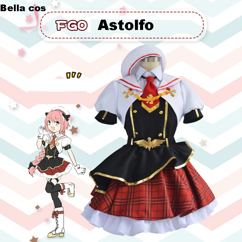 

Fate grand order Astolfo cosplay costume idol treatrical stage dress uniform Halloween Carnival Anime clothes party outfits cos