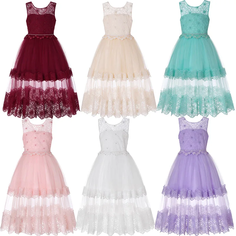 

Lace Vintage Baby Girl Dress Baptism Dresses for Girls Birthday Party Wedding Christening Baby Infant Clothing Bebes