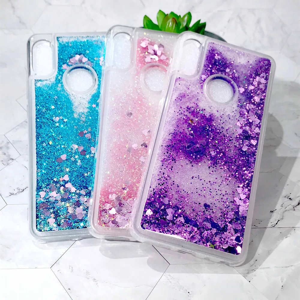 

JFWEN Quicksand Dynamic Phone Case For Huawei P30 Lite Case Silicone Cover For Huawei P30 Pro Case Glitter Liquid Back Shell
