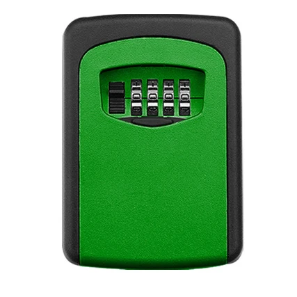 IMPORX Key Safe Box Weatherproof 4 Digit Combination Key Storage Lock Box Indoor Outdoor Password Lock Hidden Keys Storage Box - Цвет: Green