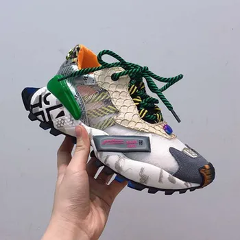 

Mixed colors fashion basic sneaker Height Increasing women shoes platform lace up breathable mesh casual boots