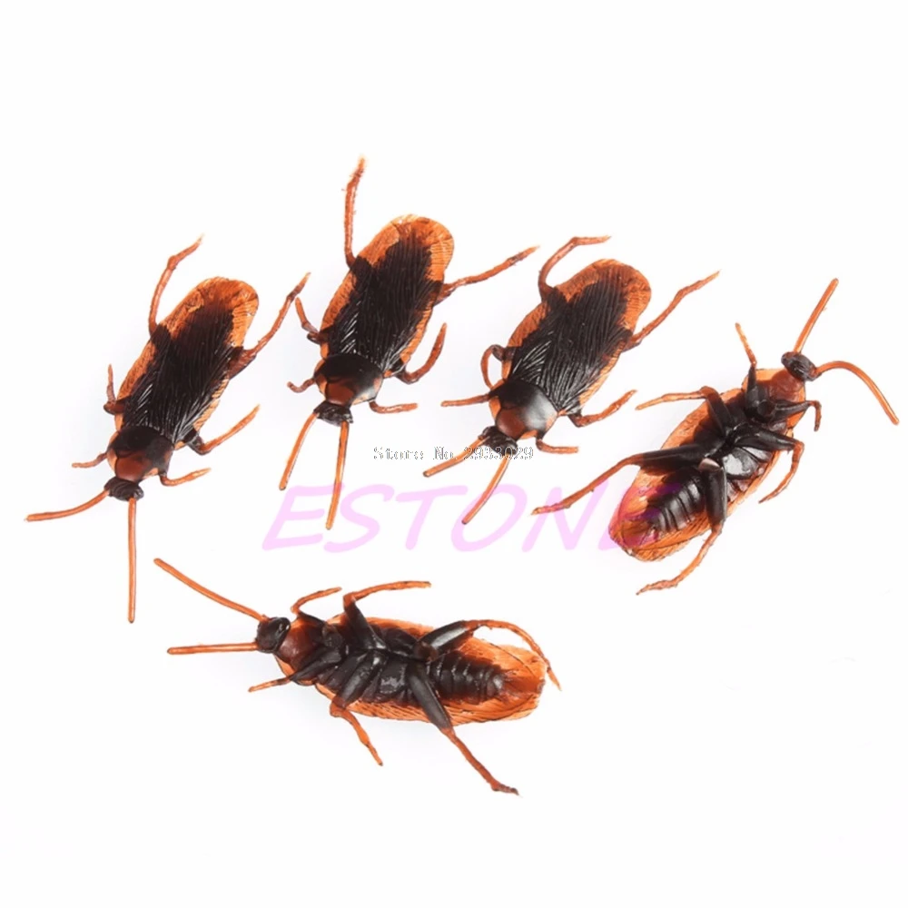 

1Pc Practical Joke Insect Bug Toy Cockroaches Prank Props Decorations Fake Cockroach -B116