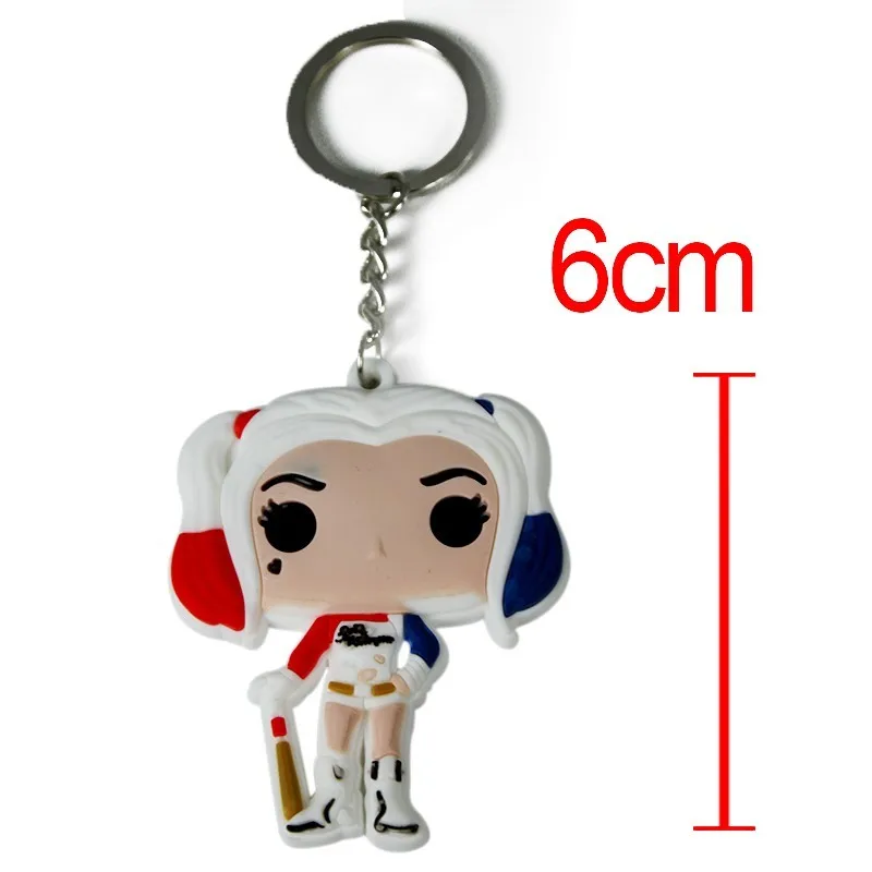 Crazy Toys Suicide Squad Harley Quinn Action Figure and Harley Quinn Keychain Doll Anime Collectible Model Toy 26cm In Boxed (1)