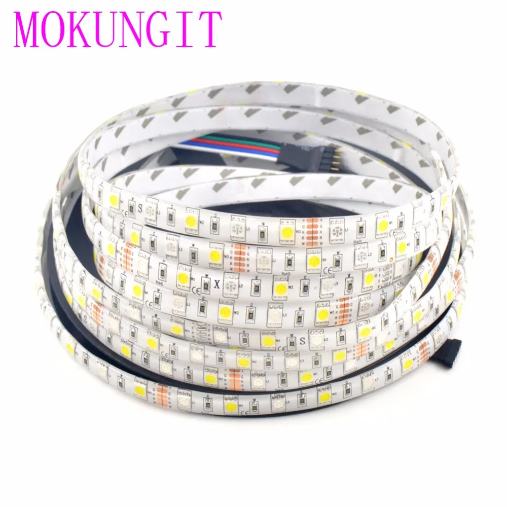 5 м DC12V RGBW 5050 SMD светодиодный светильник RGB+ CW(RGB+ холодный белый) RGB+ WW(RGB+ теплый белый) 60 Светодиодный s/M 300 светодиодный гибкий светильник