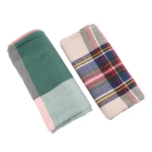 Women Winter Blanket Oversized Tartan Scarf Plaid Checked Wrap Shawl Bloggers Favourite New