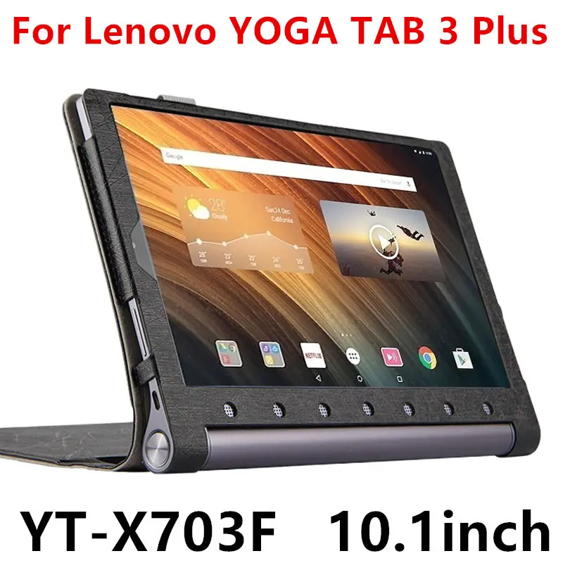 

Case For Lenovo Yoga Tab 3 Plus Protective Smart cover Leather Tablet For YOGA TAB3 Plus YT-X703F 10.1 inch PU Protector Sleeve