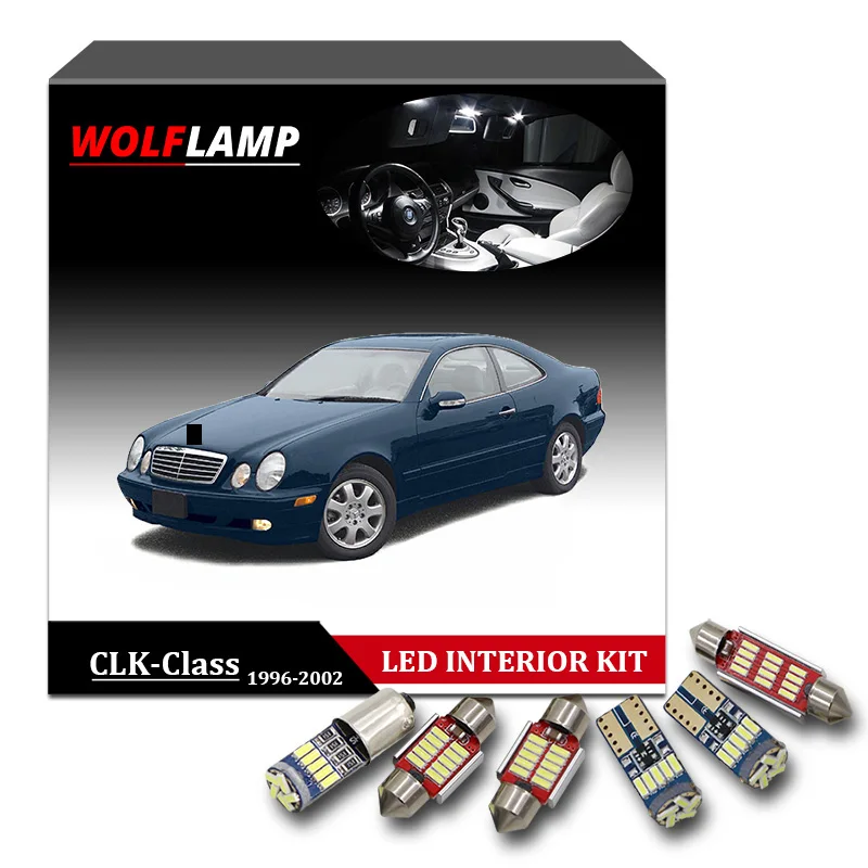 Wolflamp 14 шт. Canbus Белый светодиодный интерьерный автомобильный светильник s для