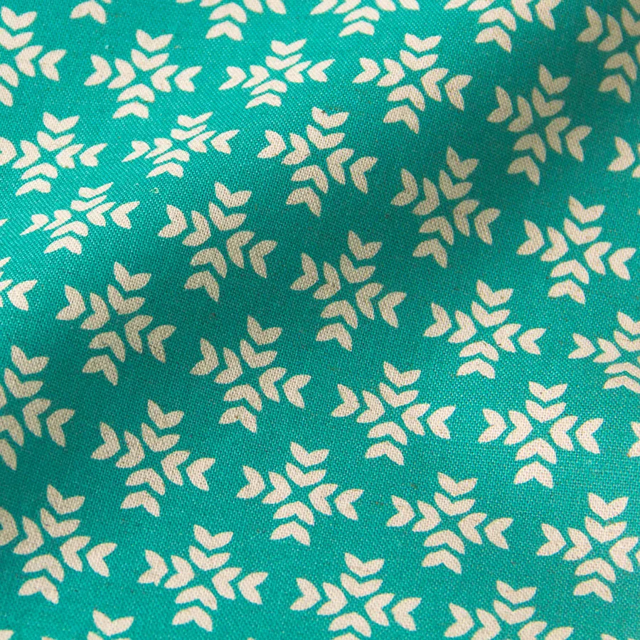 

50cm*110cm Japanese KOKKA Cotton Linen Fabric Canvas Patchwork Cushion Fabric Snowflake GARDEN B