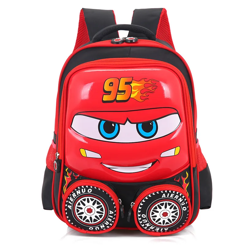 

2018 New Cute 3D Kids School Bags High Quality Car Cartoon Children Backpack Kindergarten Lovely Boys and Girls Gift Schoolbag
