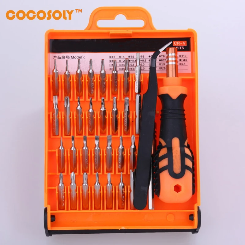 32 in 1 Interchangeable Precise Manual Tool Set Multifunctional