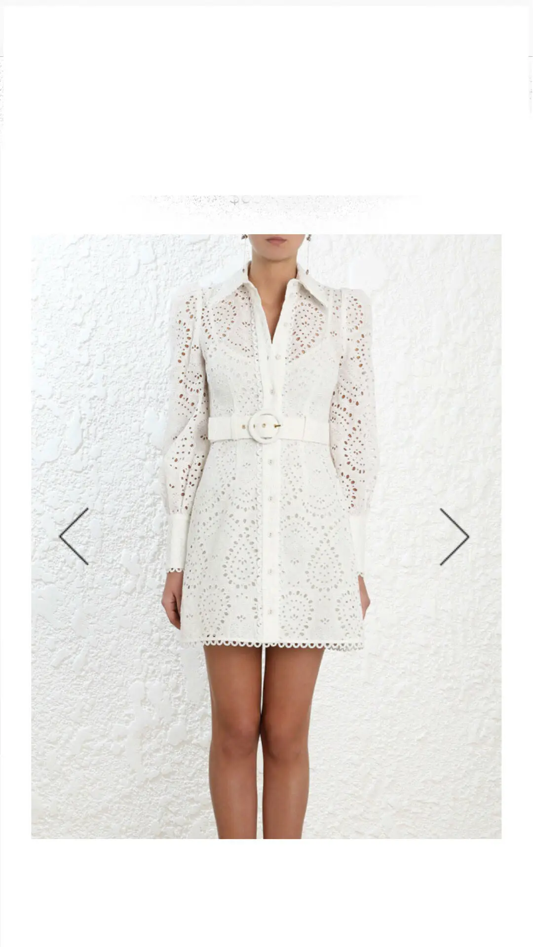 

2019 new dresses with hollowed-out embroidered flared sleeves 1 colour 3 sizes women clothes