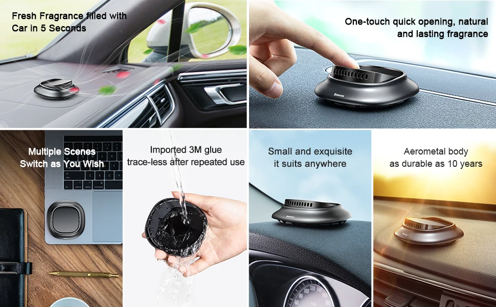 Baseus Aromatherapy Car Holder Air Freshener Auto Air Outlet Perfume Air Freshener