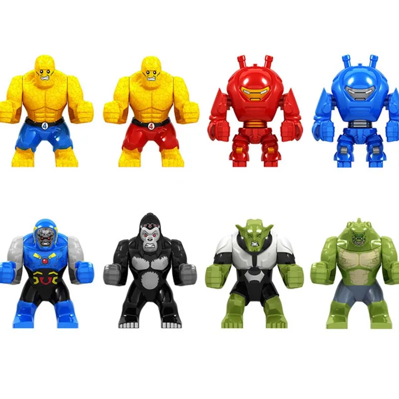 

Marvel Avengers DC Super Heroes Iron Man Green Goblin Killer Croc Hulkbuster Building Block Brick Toy Compatible With Legoing