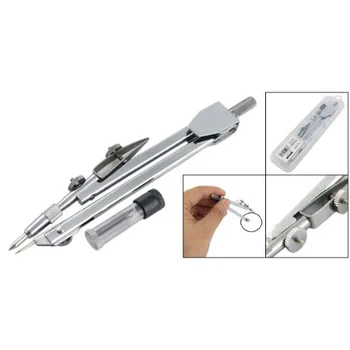 

Affordable New School Stationery Drawing Tool Silver Tone Metal Drafting Compasses Set