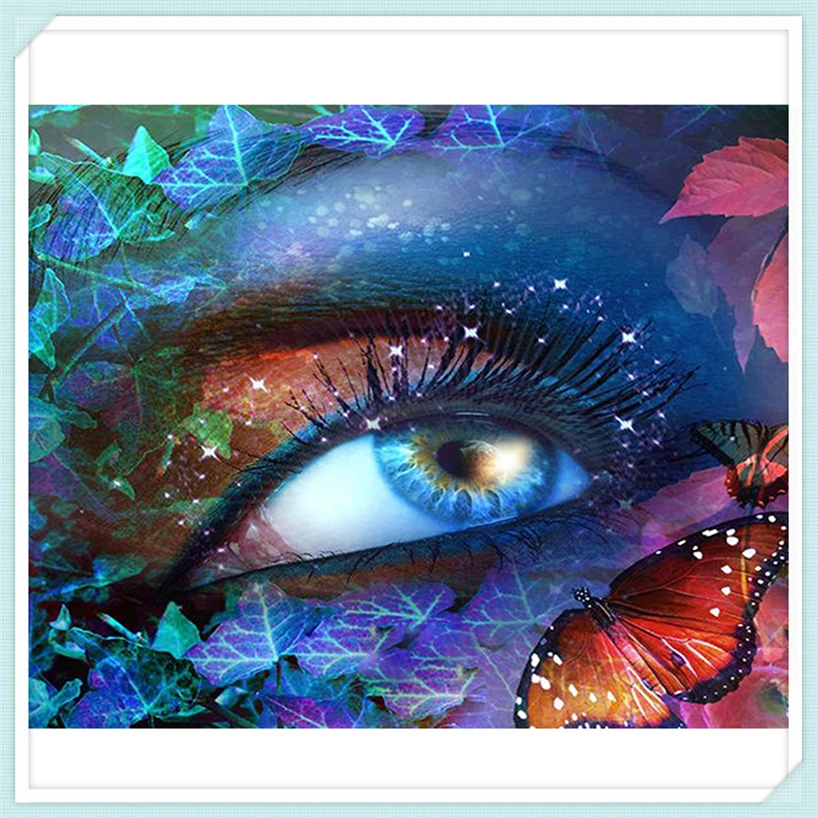 Full DIY 5D Diamond Painting Abstract flower eyes Cross Stitch Embroidery Patterns Rhinestones Mosaic Home Decor YF873 |