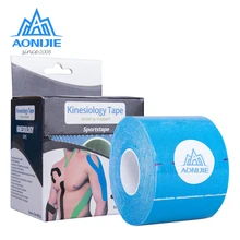 AONIJIE 5 м* 5 см спортивная эластичная кинезиологическая лента колено локоть протектор клейкая повязка восстановление мышц водонепроницаемый дышащий