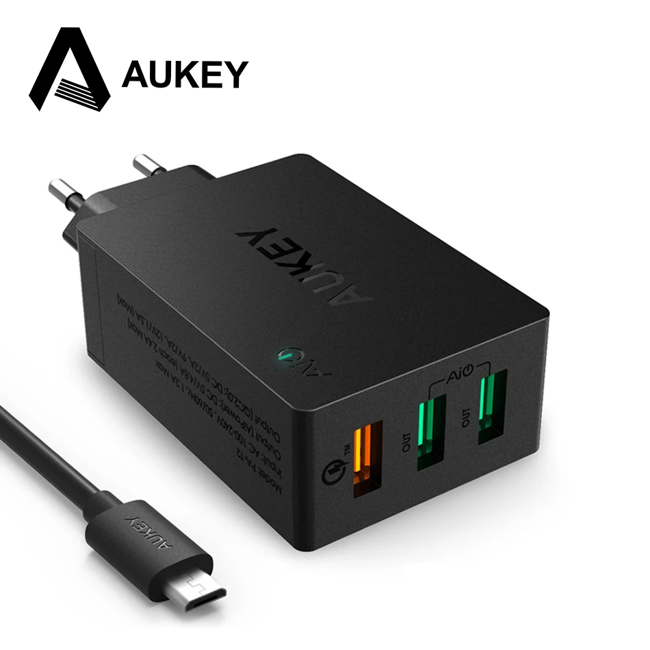 bilder für Aukey schnellladegerät 2,0 usb ladegerät 3 ports mobilen ladegerät für iphone 7 6 s sunmsung s6 xiaomi huawei eu uk us-stecker ladegerät bilder für Aukey schnellladegerät 2,0 usb ladegerät 3 ports mobilen ladegerät für iphone 7 6 s sunmsung s6 xiaomi huawei eu uk us-stecker ladegerät