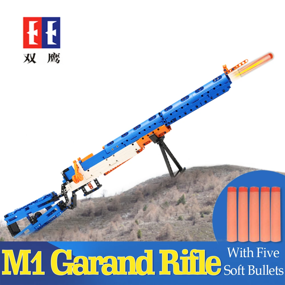 Rubberband пистолет Legoed AK-47 Garand винтовка военный конструктор Набор оружия может огонь