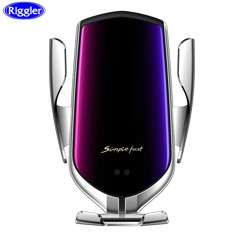 Skup R2 bezprzewodowa ładowarka samochodowa podczerwieni Auto zacisk ładowania do Samsung S10 S9 Note9 Iphone XS XR Qi szybka ładowarka USB C