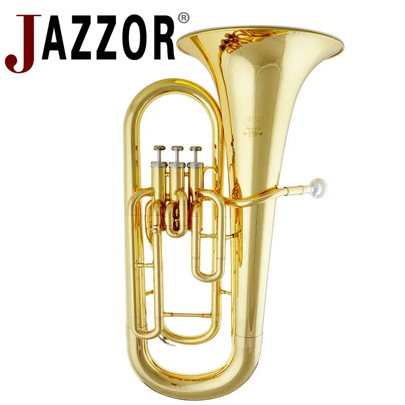 JAZZORJYEUE100ProfessionalEuphoniumBFlatGoldLacquerBrasswind