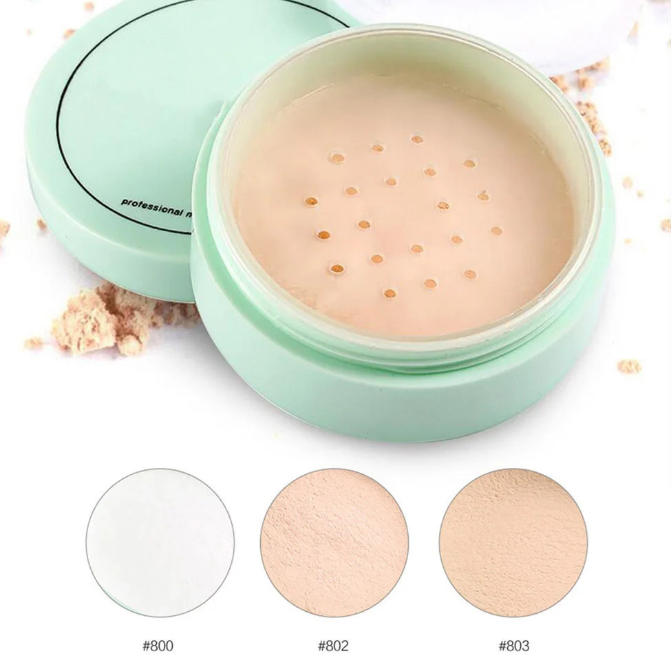 

10PCS Natural Moisturizing Smooth Foundation Pressed Powder Makeup Concealer Pores Cover Face Whitening Brighten Powder