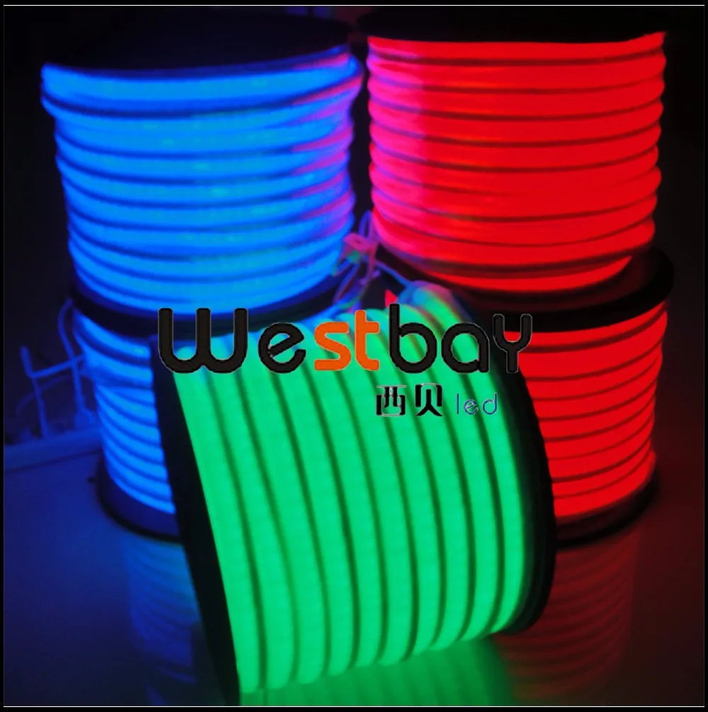 blue led neon