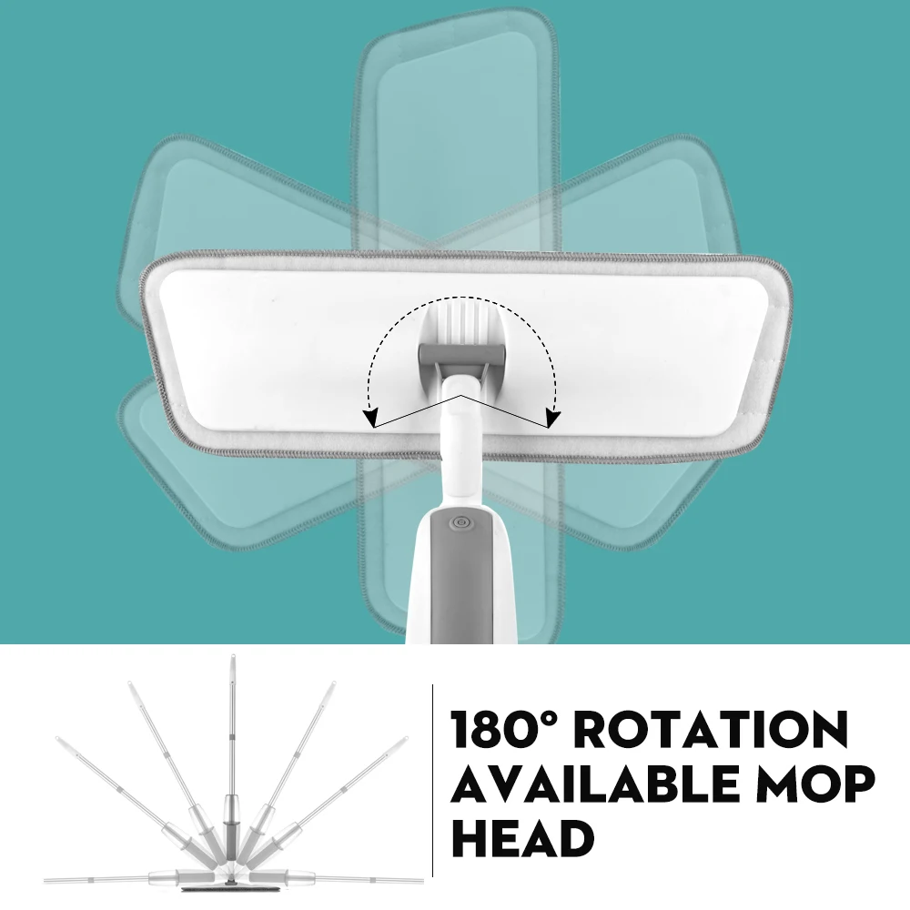 Волшебная швабра с распылителем, деревянный пол с многоразовыми подушечками из микрофибры, ручка 360 градусов, домашние окна, кухонные швабры, метла, чистящие инструменты