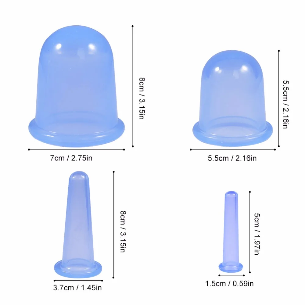 Силиконовые антицеллюлитные чашки, вакуумные массажные чашки, облегчающие боль в теле, массажный ролик, ручные присоски, массажные чашки, набор для терапии